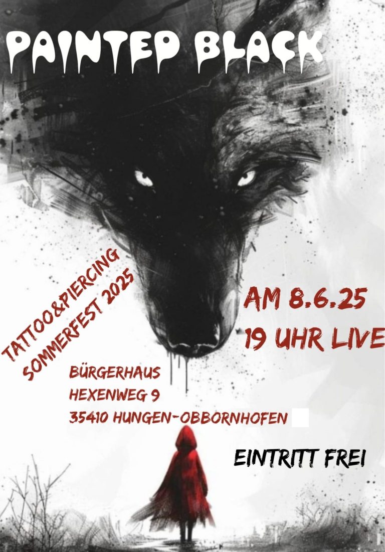 Gig Juni 2025, Painted Black, Tattoo Convention Hungen